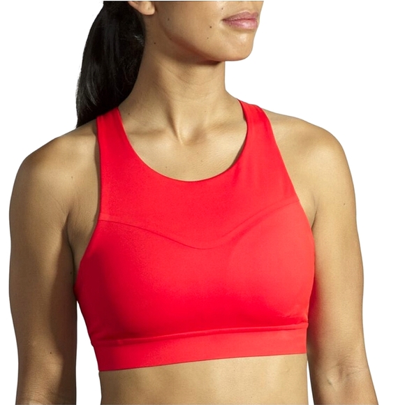 Brooks Other - NWT Brooks Run Bra Drive 3 Pocket 38DD/E Red / Jamberry
